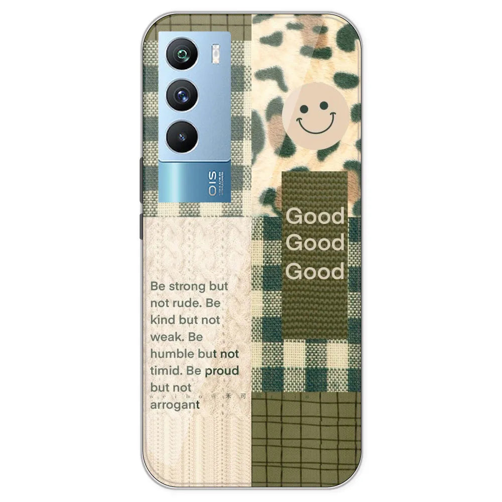 Patchwork Positivity - Printed Silicone Case For IQOO 9T