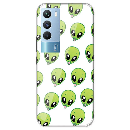 Alien - Clear Printed Silicone Case For IQOO 9T