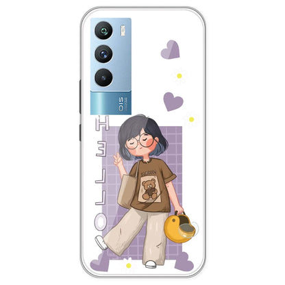 Introvert Girl - Clear Printed Silicone Case For IQOO 9T