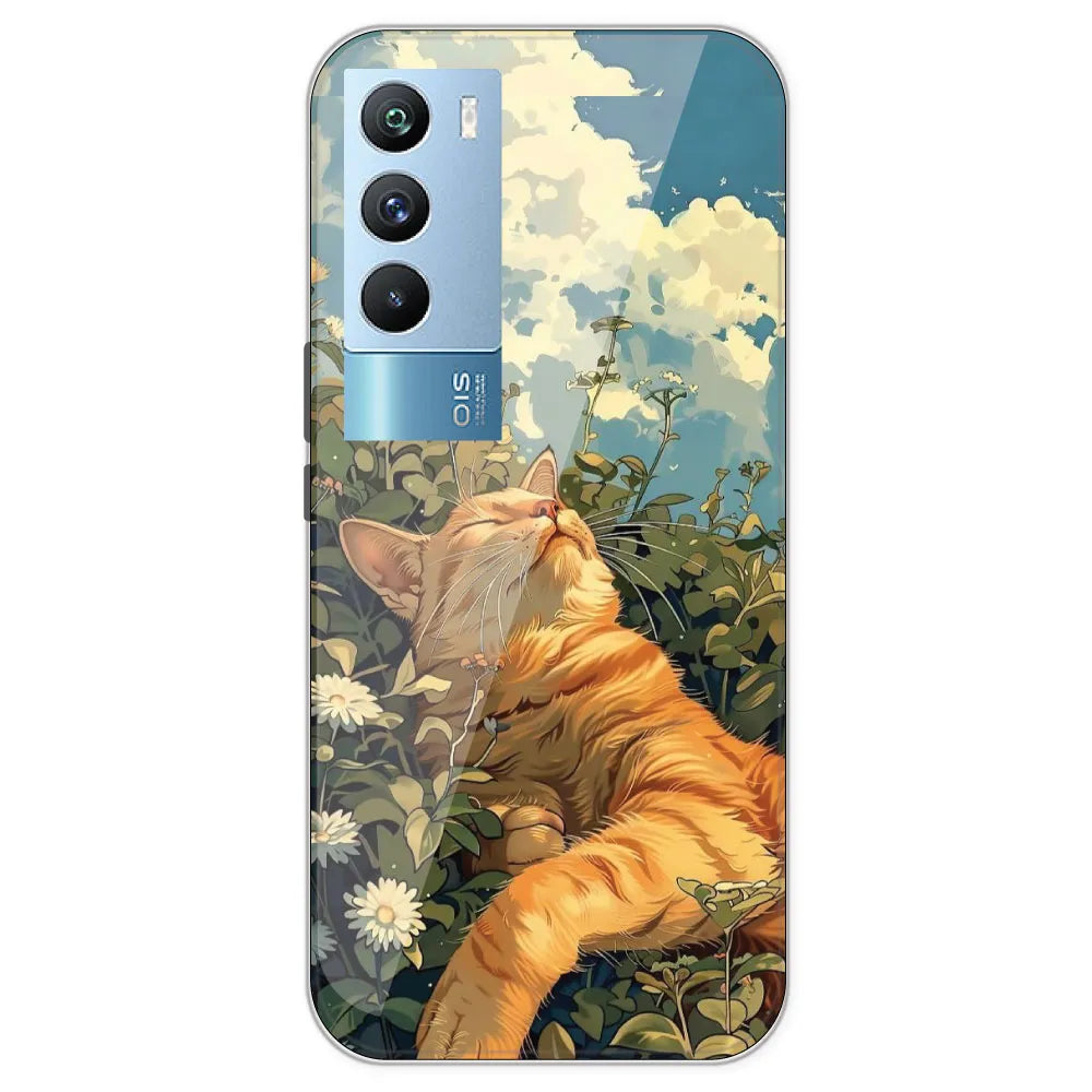 Garfield Sleeping - Printed Silicone Case For IQOO 9T