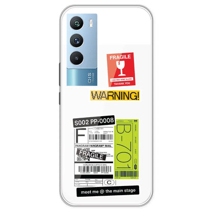 Fragile Labels - Clear Printed Silicone Case For IQOO 9T