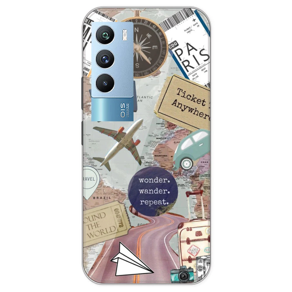 Travel Collage - Printed Silicone Case For IQOO 9T