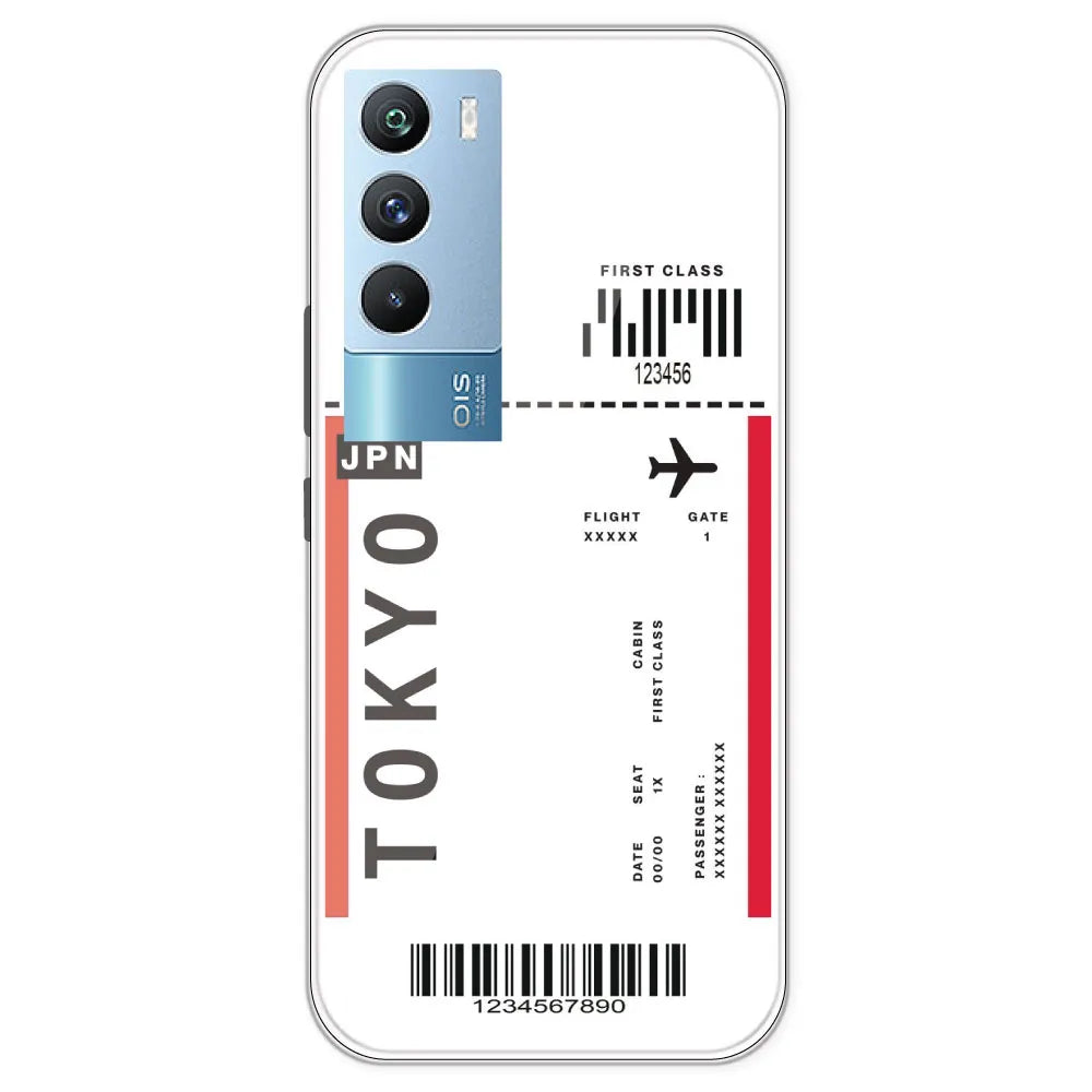 Tokyo Ticket - Clear Printed Silicone Case For IQOO 9T