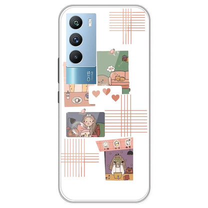 Cute Girl - Clear Printed Silicone Case For IQOO 9T