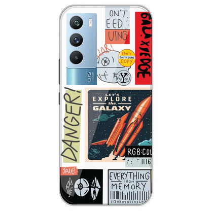 Galaxy - Clear Printed Silicone Case For IQOO 9T