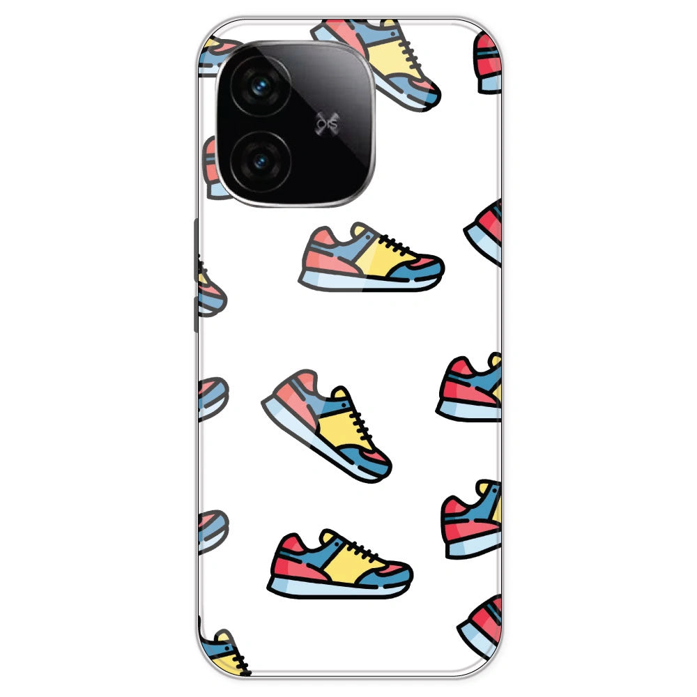 Sneakers - Clear Printed Silicone Case For IQOO Neo 10R