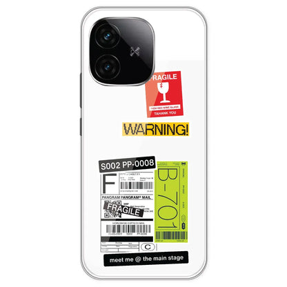 Fragile Labels - Clear Printed Silicone Case For IQOO Neo 10R