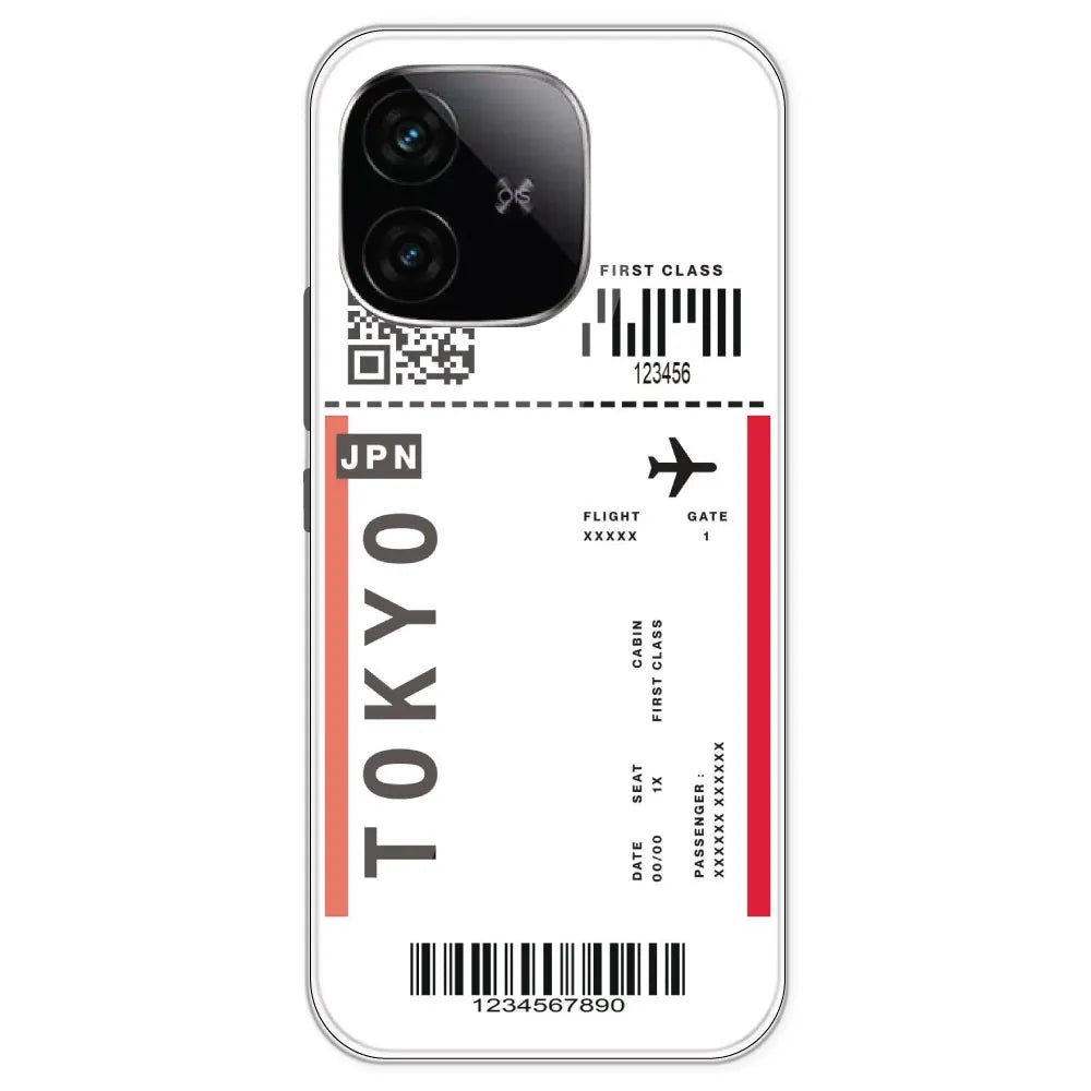 Tokyo Ticket - Clear Printed Silicone Case For IQOO Neo 10R