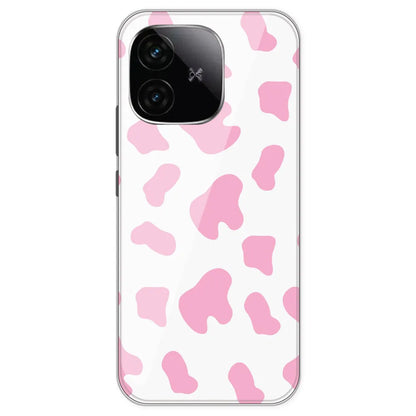 Pink Cow Print - Clear Printed Silicone Case For IQOO Neo 10R