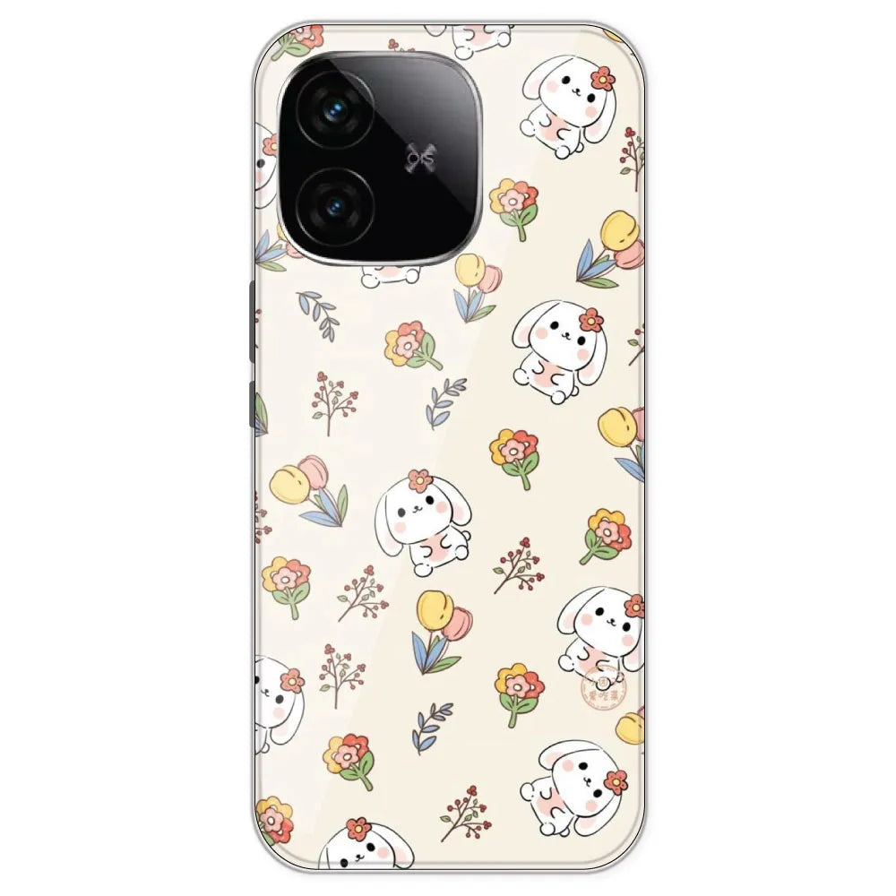 Cute Bunny - Printed Silicone Case For IQOO Neo 10R