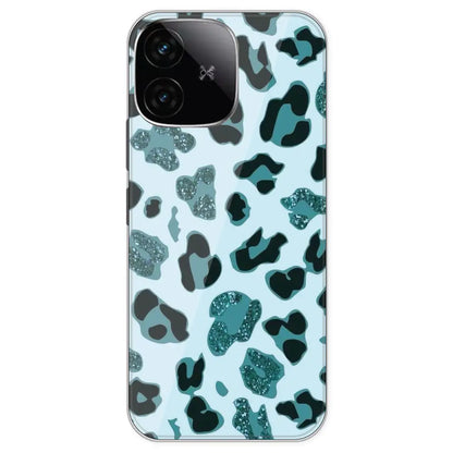 Blue Leopard Glitter Print - Printed Silicone Case For IQOO Neo 10R