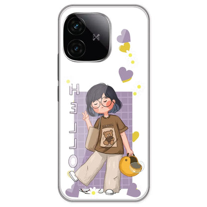 Introvert Girl - Clear Printed Silicone Case For IQOO Neo 10R