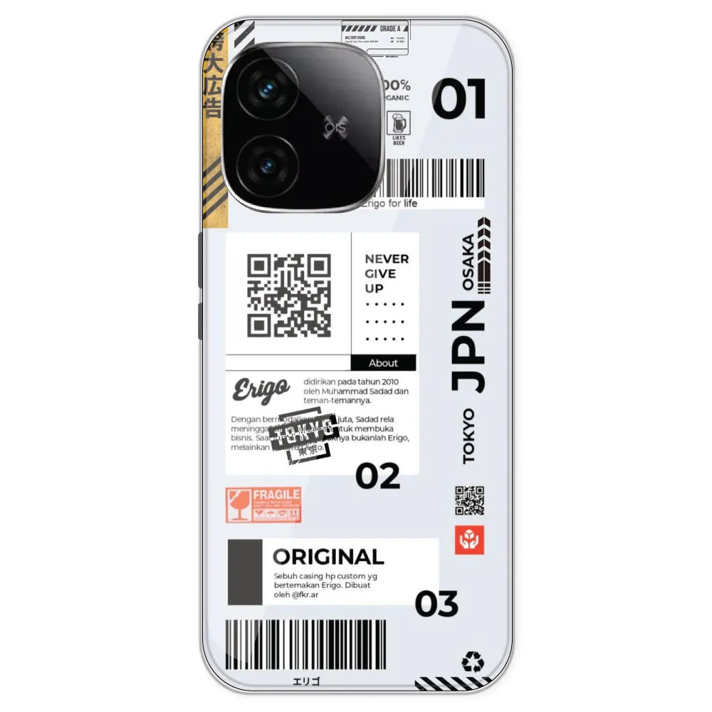 Barcode Labels - Printed Silicone Case For IQOO Neo 10R