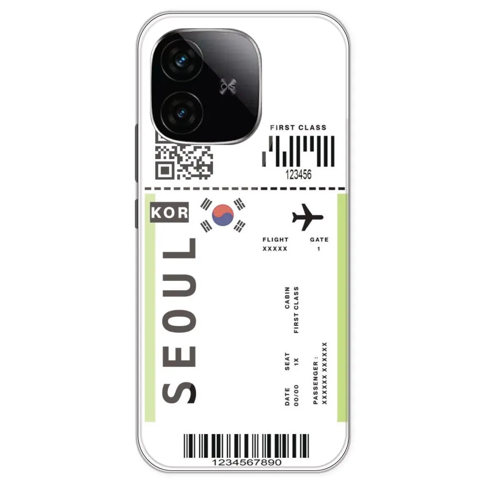 Seoul Ticket - Clear Printed Silicone Case For IQOO Neo 10R