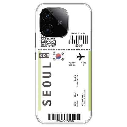 Seoul Ticket - Clear Printed Silicone Case For IQOO Neo 10R