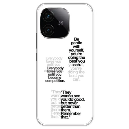 Motivational Quotes - Clear Printed Silicone Case For IQOO Neo 10R