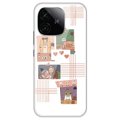 Cute Girl - Clear Printed Silicone Case For IQOO Neo 10R