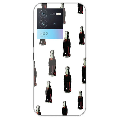 Soft Drinks - Clear Printed Silicone Case For IQOO Neo 6