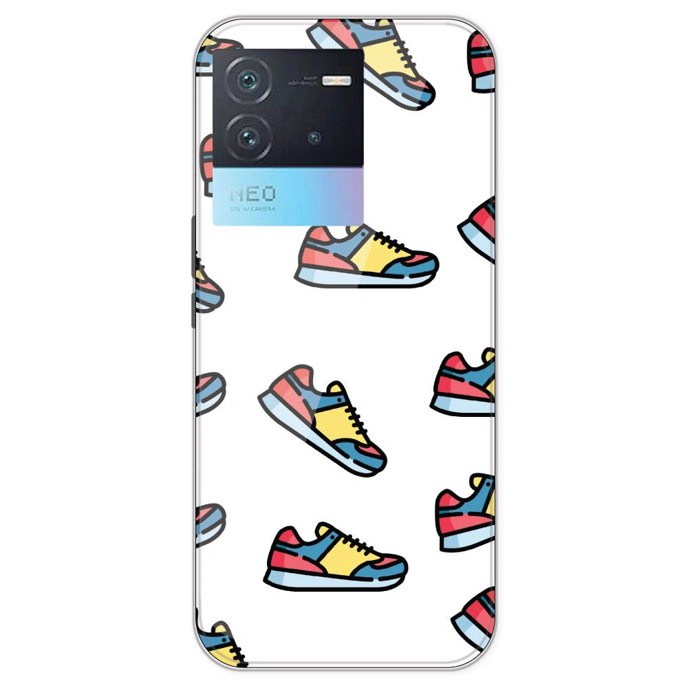 Sneakers - Clear Printed Silicone Case For IQOO Neo 6