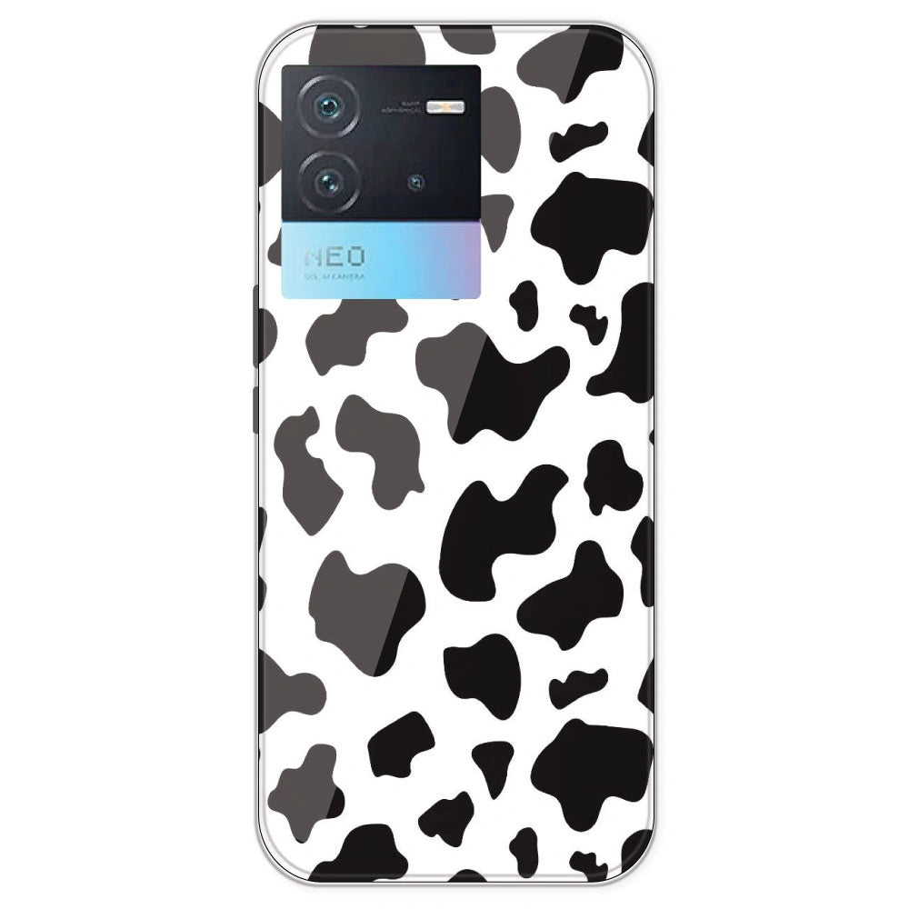 Cow Print - Clear Printed Silicone Case For IQOO Neo 6