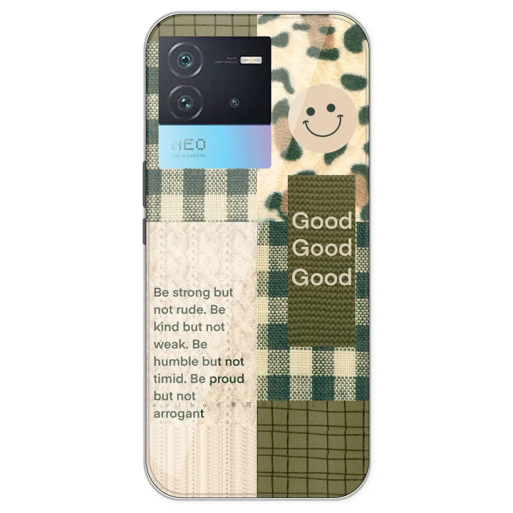 Patchwork Positivity - Printed Silicone Case For IQOO Neo 6
