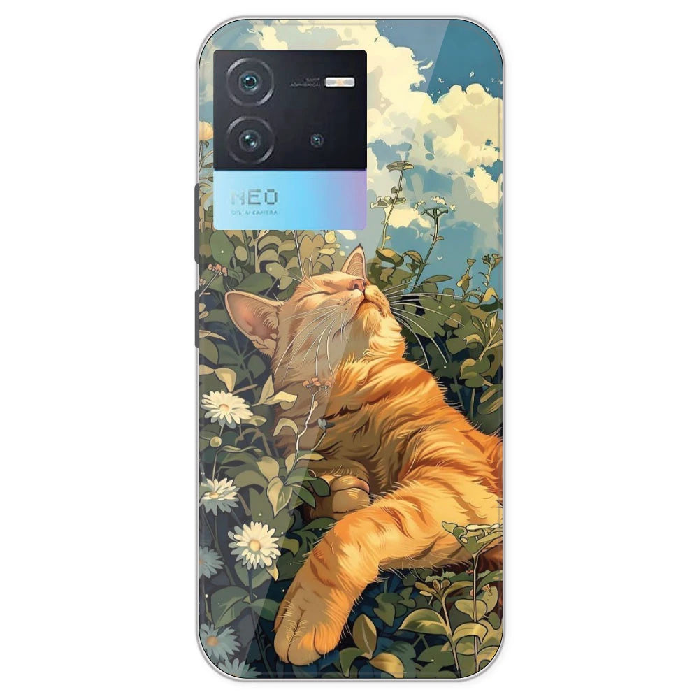 Garfield Sleeping - Printed Silicone Case For IQOO Neo 6