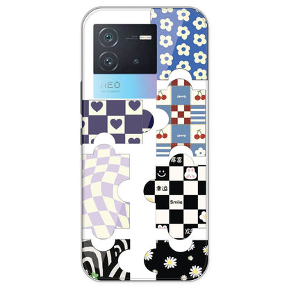 Aesthetic Puzzle - Clear Printed Silicone Case For IQOO Neo 6