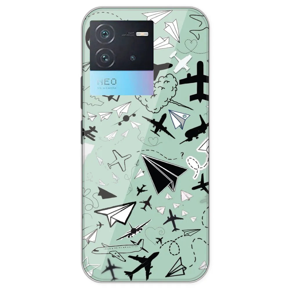 Planes - Printed Silicone Case For IQOO Neo 6