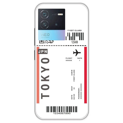Tokyo Ticket - Clear Printed Silicone Case For IQOO Neo 6