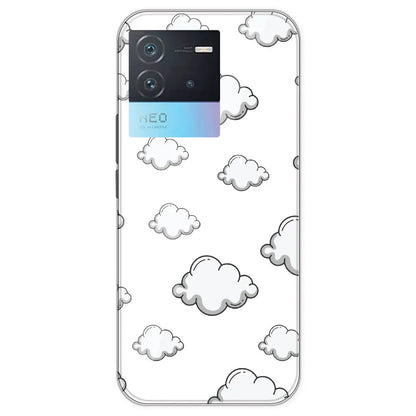 Clouds - Clear Printed Silicone Case For IQOO Neo 6