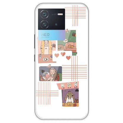 Cute Girl - Clear Printed Silicone Case For IQOO Neo 6