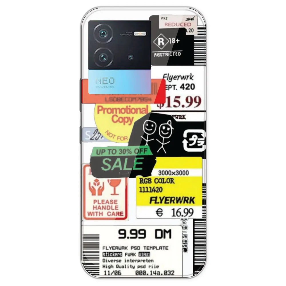 Sales - Clear Printed Silicone Case For IQOO Neo 6