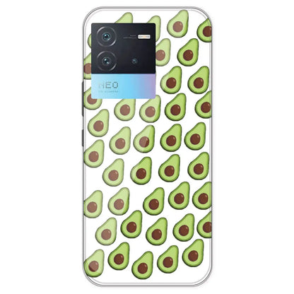 Avocado - Clear Printed Silicone Case For IQOO Neo 6