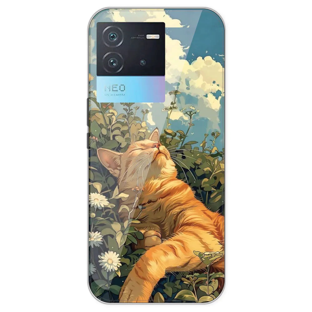 Garfield Sleeping - Printed Silicone Case For IQOO Neo 6