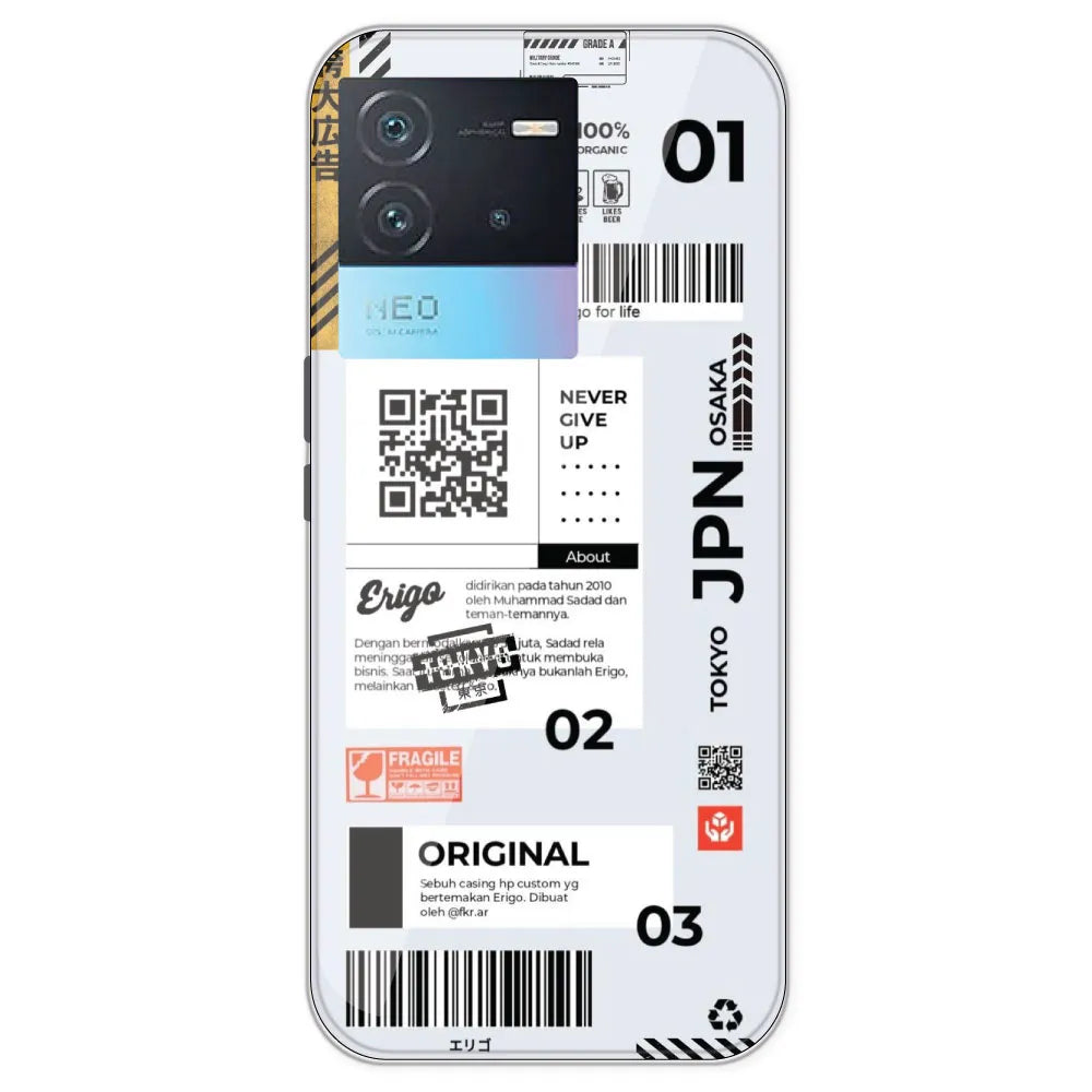 Barcode Labels - Printed Silicone Case For IQOO Neo 6