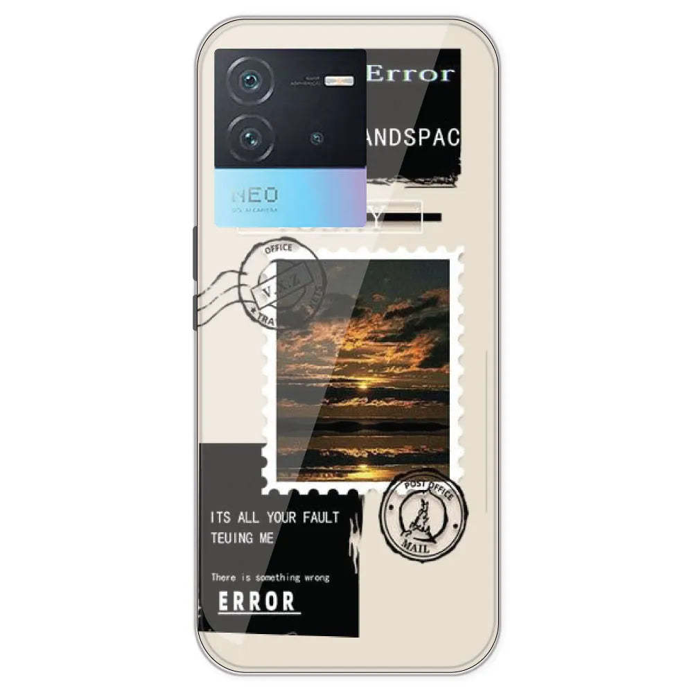 Post Card - Printed Silicone Case For IQOO Neo 6