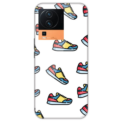 Sneakers - Clear Printed Silicone Case For IQOO Neo 7 Pro