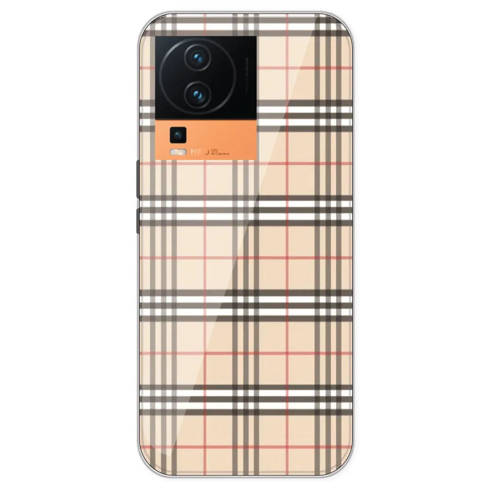 Yellow Checks - Printed Silicone Case For IQOO Neo 7 Pro