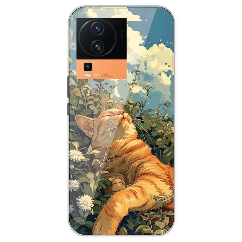 Garfield Sleeping - Printed Silicone Case For IQOO Neo 7 Pro