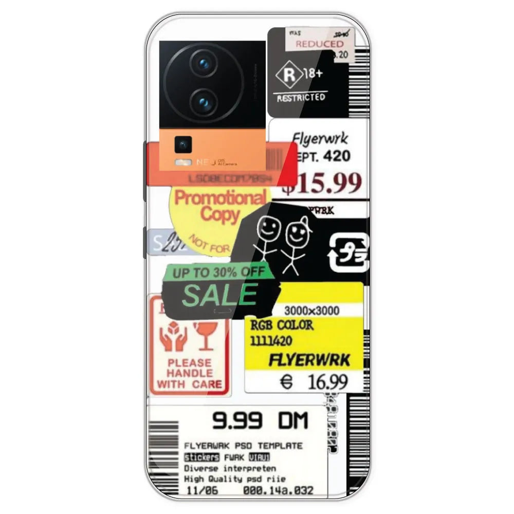 Sales - Clear Printed Silicone Case For IQOO Neo 7 Pro