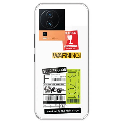 Fragile Labels - Clear Printed Silicone Case For IQOO Neo 7 Pro