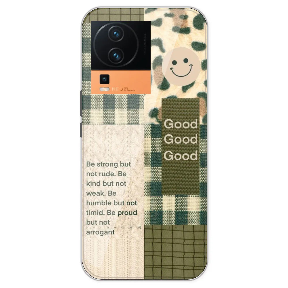 Patchwork Positivity - Printed Silicone Case For IQOO Neo 7 Pro