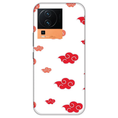 Red Clouds - Clear Printed Silicone Case For IQOO Neo 7 Pro