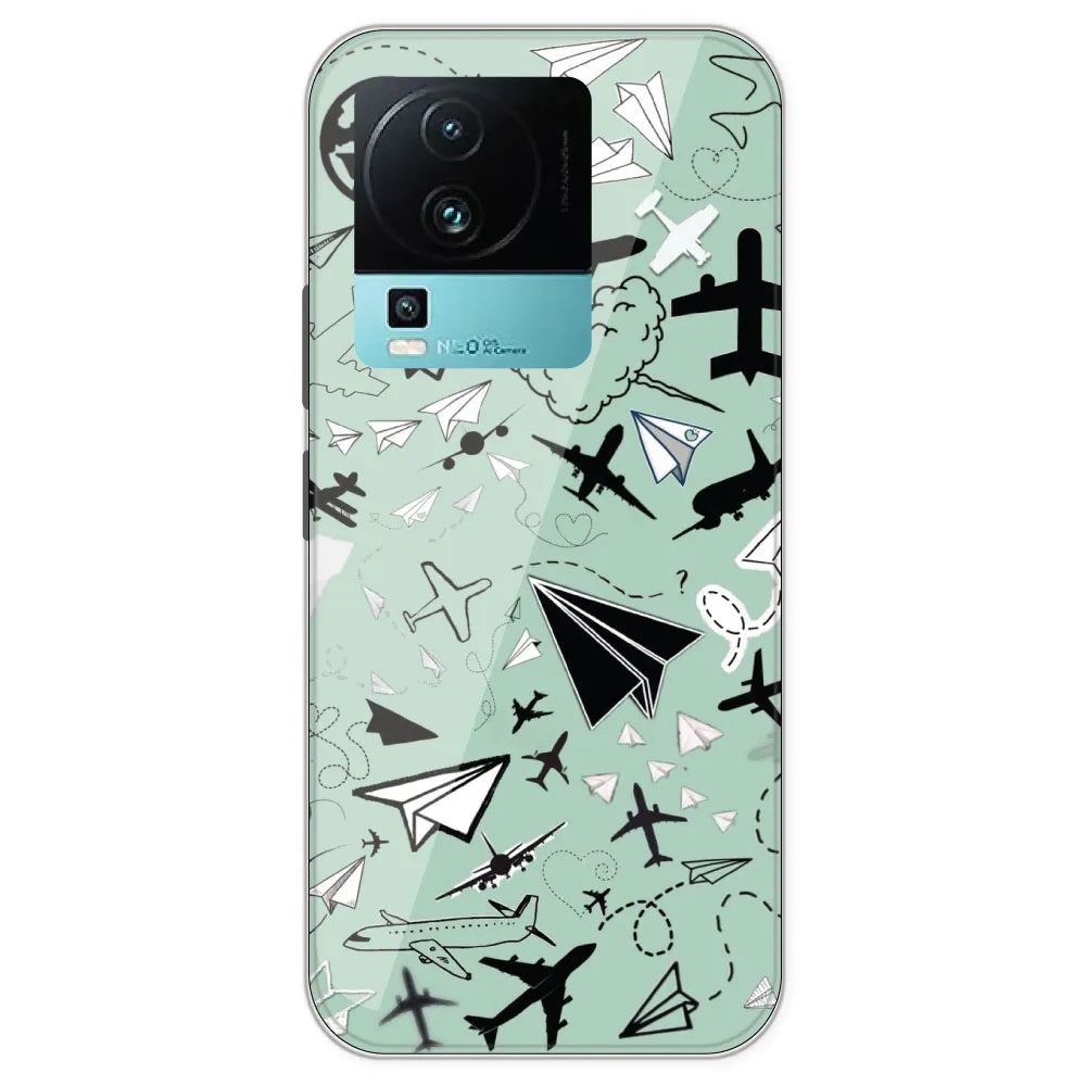 Planes - Printed Silicone Case For IQOO Neo 7