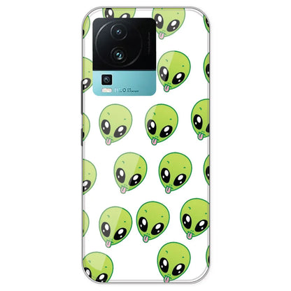 Alien - Clear Printed Silicone Case For IQOO Neo 7