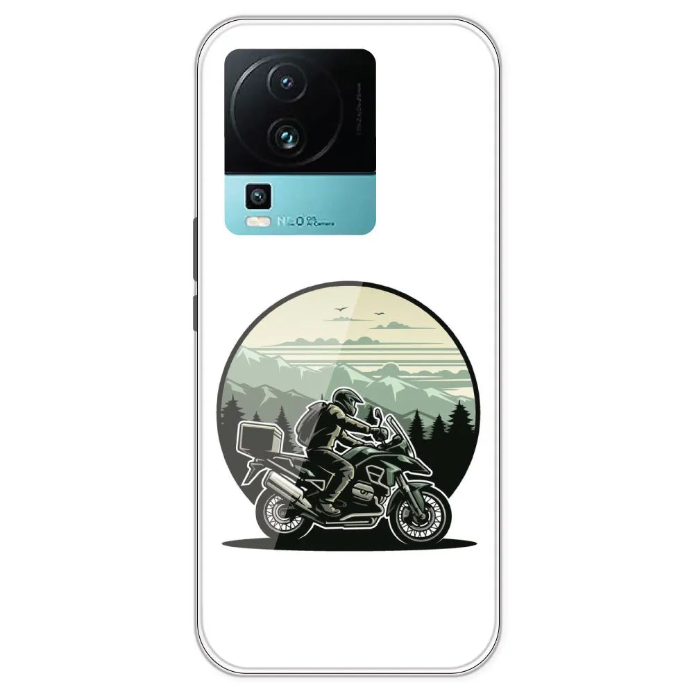 Biker - Printed Silicone Case For IQOO Neo 7