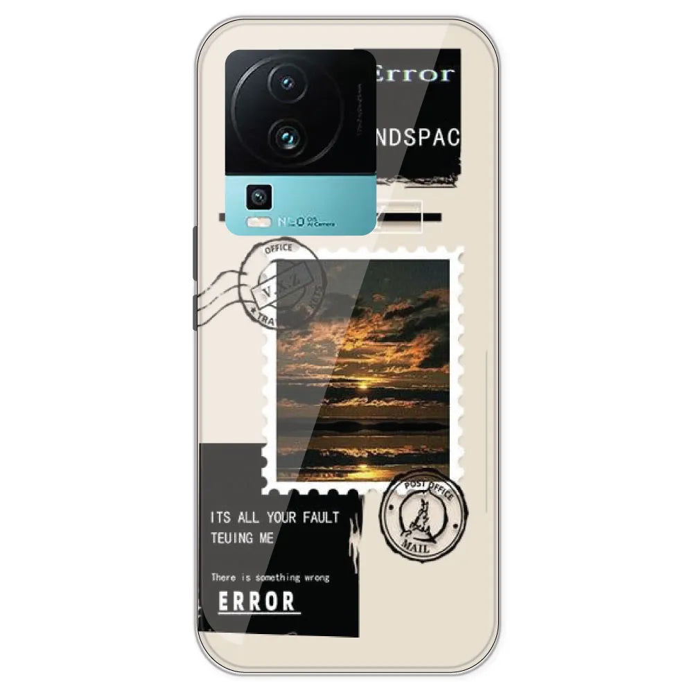 Post Card - Printed Silicone Case For IQOO Neo 7
