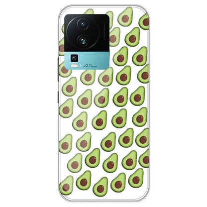 Avocado - Clear Printed Silicone Case For IQOO Neo 7