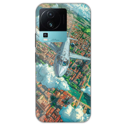 Flying Over City - Printed Silicone Case For IQOO Neo 7