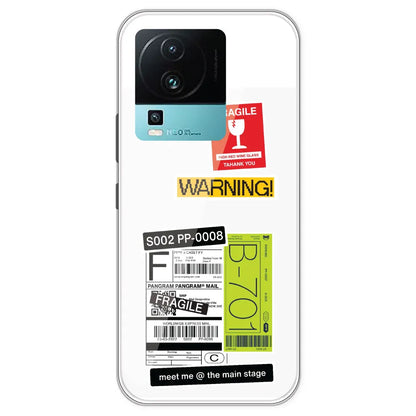 Fragile Labels - Clear Printed Silicone Case For IQOO Neo 7